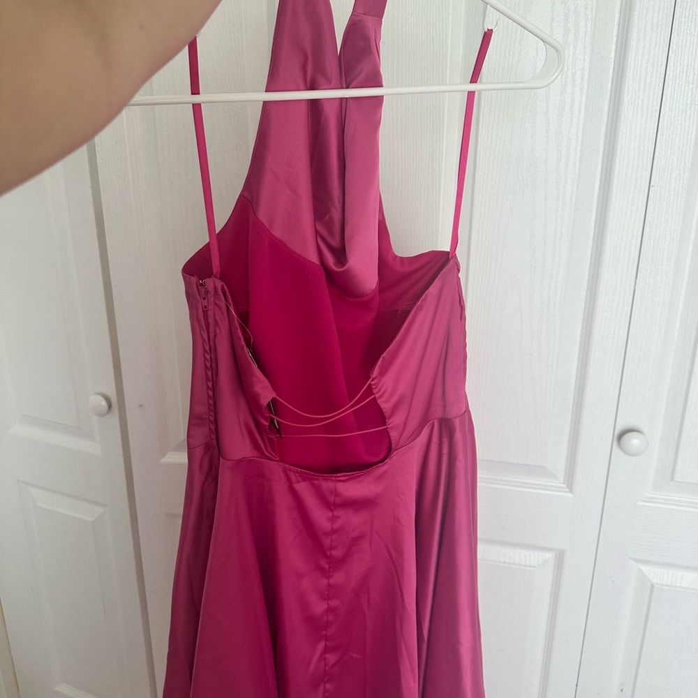 Lulus Halter Pink Mini Dress